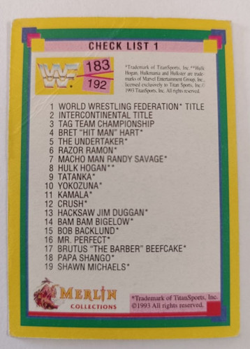 Wwf wrestling sammelkarte - wrestling,