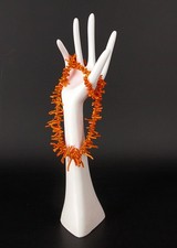 Vintage Halskette Koralle Rote