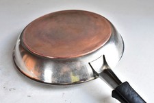 WMF Cromargan Edelstahl-Pfanne 25cm mit massivem Kupfer-Boden und Bakelit-Griff