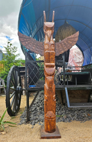 Totem pole wood totempfahl - pole,