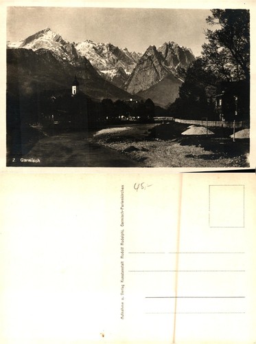 Antike ansichtskarte garmisch - antike,