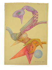 50er Jahre Zeichung Fritz Klee