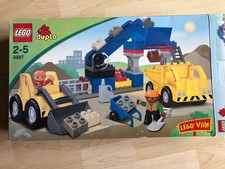lego duplo 4987 Baustelle Kieswerk Radlader Muldenkipper (gebraucht, OVP+Anl.)