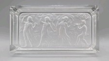Hoffmann Gablonz 3 Grazien Faunsflöte Art Deco Schale Aschenbecher Lalique Art