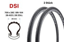 2 Stück 28 Zoll DSI Fahrrad Reifen 28x1.10 City Bike Rennrad 28-622 