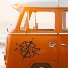 Wunschtext Kompass Aufkleber