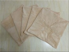 Neuwertig 5 Deko-Kissenbezüge 50X50 Cord Reißverschluß Streifendesign