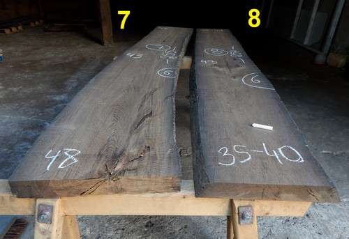 Mooreiche 255x48x6 tisch - 7,