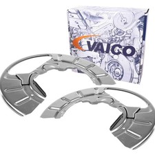 2X VAICO SPRITZBLECHE BREMSSCHEIBEN VORNE LINKS RECHTS PASSEND FÜR VW PHAETON