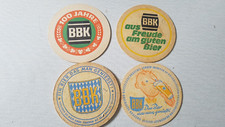 4 verschiedene Bierdeckel Bayerische Bierbrauerei Kaiserslautern BBK