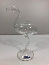 Saphira Flamingo Öllampe aus Glas Dekorativ Tierfigur