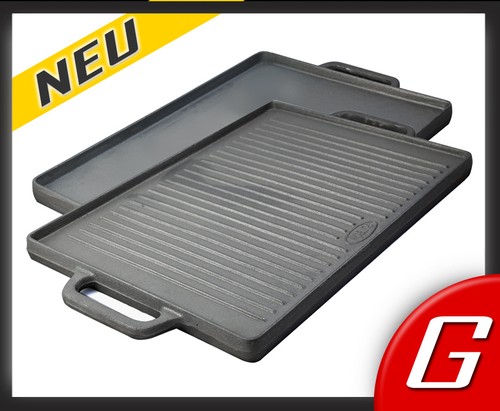 Gussgrillplatte 35 cm - gussgrillplatte, x