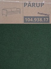 Ikea PÄRUP Bezug für 3er Sofa Vissle dunkelgrün 104.938.17 NEU OVP Wechselbezug