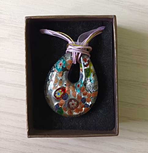 Murano glas halskette - glas, aus