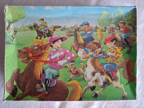Puzzle lustiges pferderennen - pferderennen,