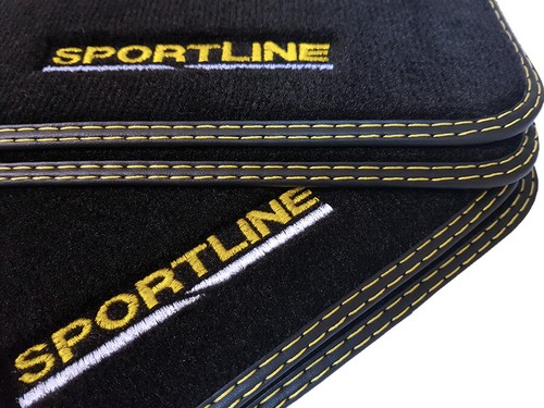 Gelb sportline fußmatten - gelb, für
