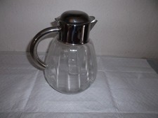 Kalte Ente, Karaffe, Krug ca. 3 l Kristall Geschliffen Silbermontur, Eiseinsatz