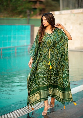 Pure gaji seide kaftan - seide, für