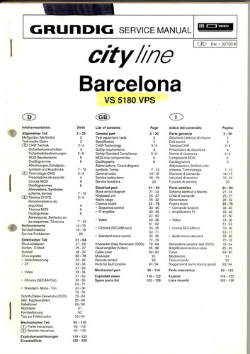 Grundig service manual für - service, vs