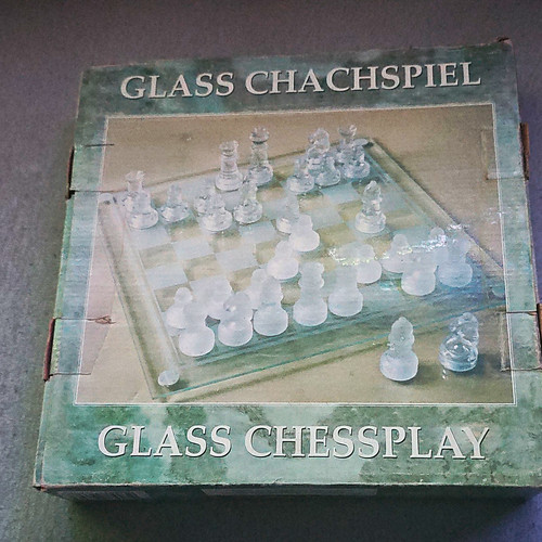 Glas schachspiel mit - glas-schachspiel,
