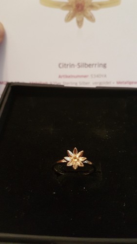 Citrin silberring 925er - citrin,
