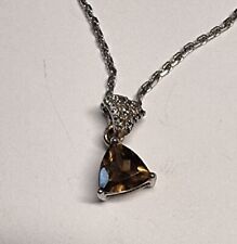 Rauchtopas Anhänger , 925er Silber,   Juwelo, mit Kette & Zertifikat