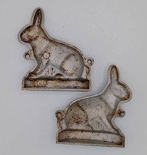 Vintage Osterhase Backform - Hasen Form, Aluguss, aus Omas Backstube 14cm No.2