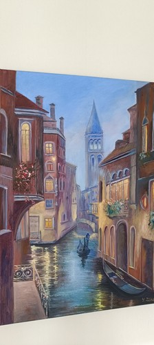 ölbild ölgemälde venedig - Ölbild.,