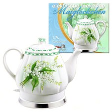 Gebraucht Porzellan-Wasserkocher Elektrokocher Maiglöckchen 1,7 L elektrisch