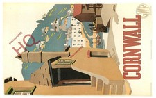 Ansichtskarte:-EISENBAHNPLAKAT POSTKARTE, GWR, CORNWALL [DALKEITH]