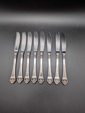 Robbe & Berking Rosenmuster Besteck massiv versilbert 150 Auflage 8 Messer