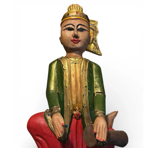 43cm alte wandfigur aus - -,