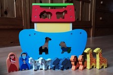 Arche Noah,Holzspielzeug,Lernspielzeug, Steckspiel