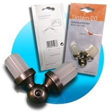 Sun collection Gelenkverbinder System 20 Zubehör Titan matt 375402509460