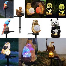 Garten Solar LED Licht Tier Pfahl Licht Rasen Lampe Boden Ornament