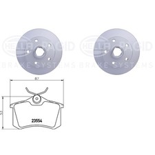 Hella bremsscheiben beläge - hella, +