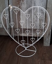 Großes weißes Deko-Herz auf Ständer für Hochzeit | Geldgeschenk & Tauben 
