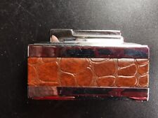 Vintage Feuerzeug Tischfeuerzeug Chronex 3000 Made in West Germany Leder
