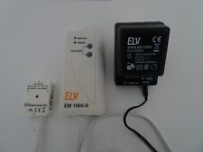 ELV EM 1000-S Stromzähler inkl. Sensor für Drehscheibenzähler und Netzteil