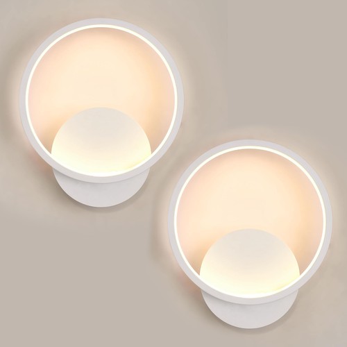 2stk led wandleuchte - wandleuchte, warmweiß
