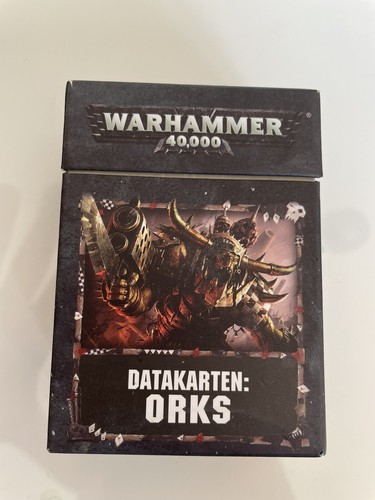 Warhammer 40k orks datakarten - 40k,