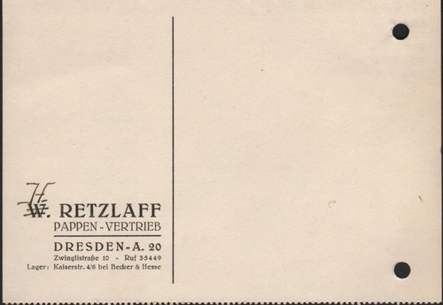 Dresden postkarte 1937 - postkarte,