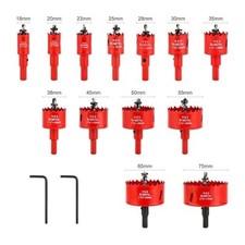 18 bis 65 mm Bi Metall HSS Lochsäge Schneider Bohrer für Holz Gipskarton 11 tlg