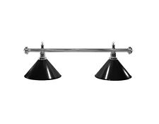 Billardlampe Lampe Leuchte BLACKLIGHT 2-fl Billard Billardleuchte schwarz/silber