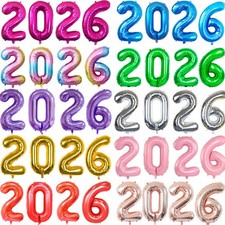 FOLIENBALLONS 2026 SILVESTER -