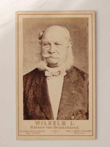 Wilhelm deutscher kaiser cdv - i,