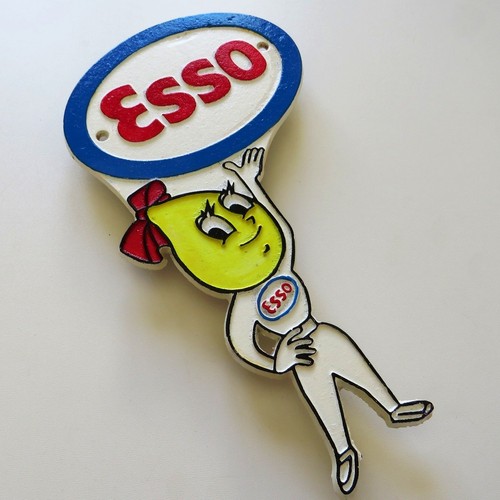 Esso linchen gusseisen schild - esso,