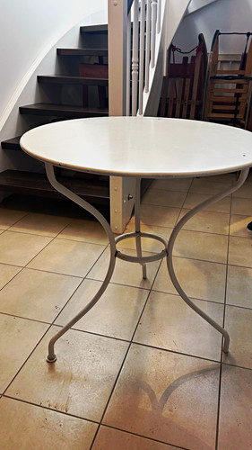 Runder bistrotisch weiß - runder,