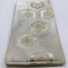 6028# Japanischer Vintage Fukuro Obi Gürtel Kimono Stoff Seide Traditionell...