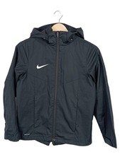 Nike Kinder Trainingsjacke Schwarz Gr. 146 Sportlich Kapuze Reißverschluss